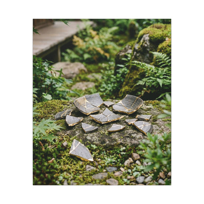Summer Broken Pottery Gold Repair Canvas Art | Resilient Decor