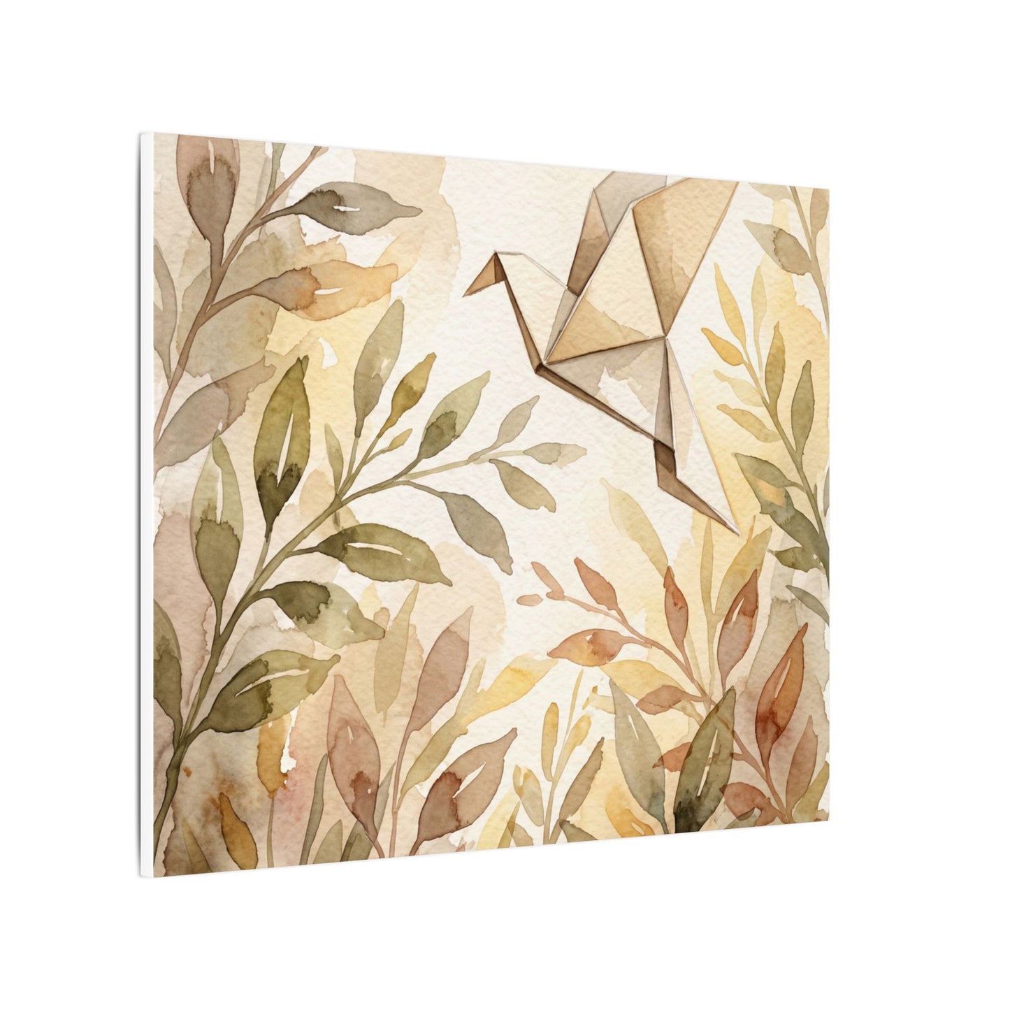 Fukinsei Paper Fold Canvas Art - Japandi Watercolor