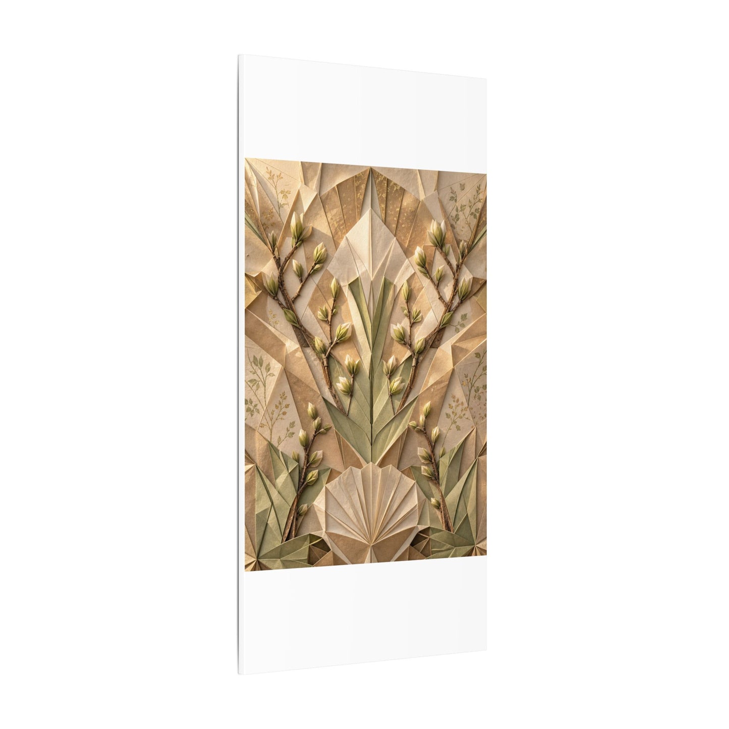 Kanso Paper Fold Canvas Art - Japandi Japanese Pattern
