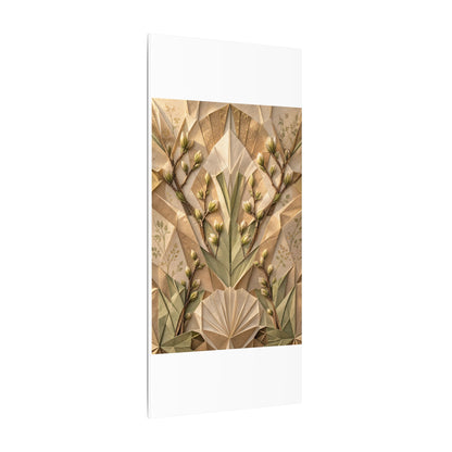 Kanso Paper Fold Canvas Art - Japandi Japanese Pattern