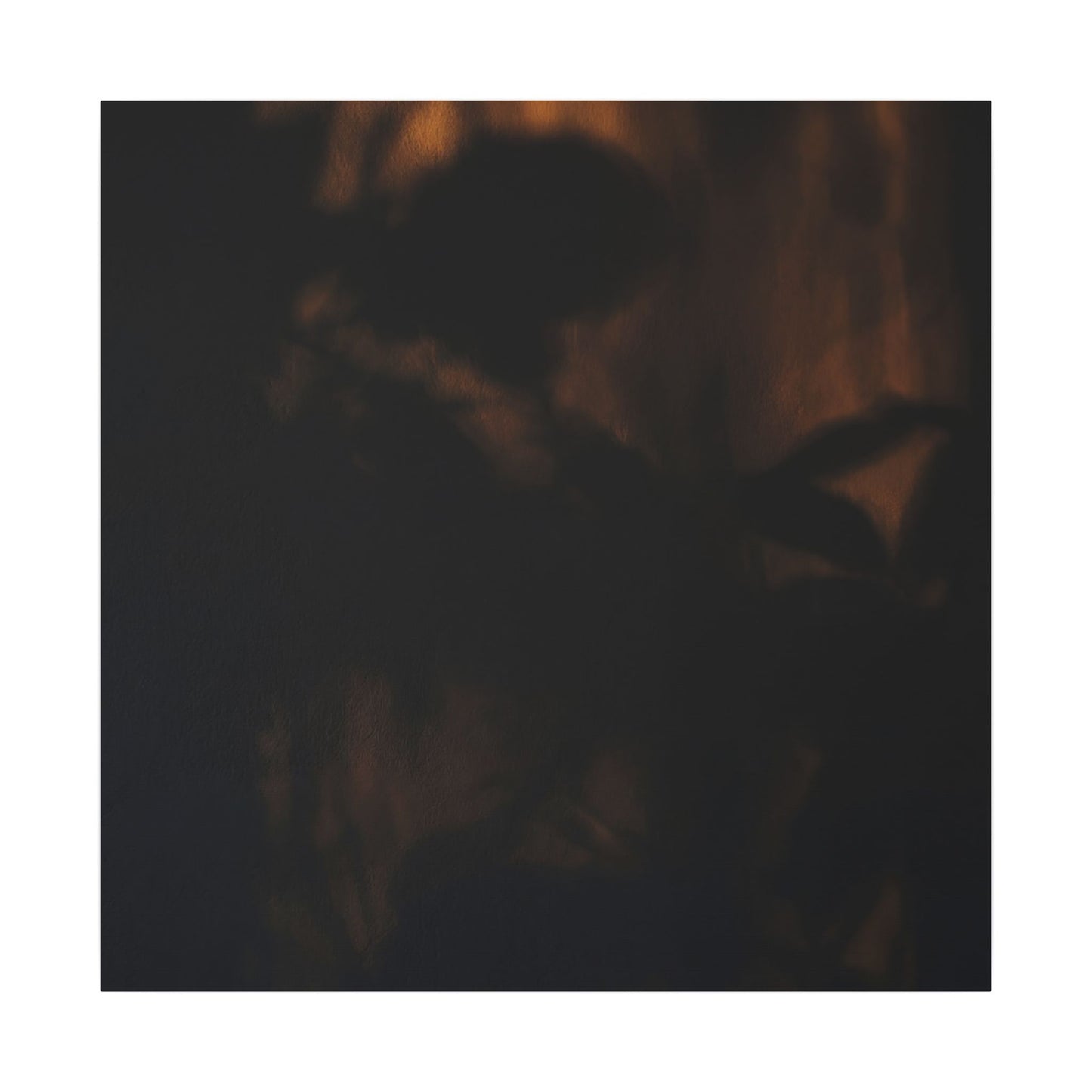Shadow Play Summer Canvas Art | Dark Japandi Sophisticated Design