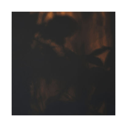 Shadow Play Summer Canvas Art | Dark Japandi Sophisticated Design