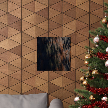 Atmospheric Rust Patina Wall Art Print - Shadow Zen Dark Japandi