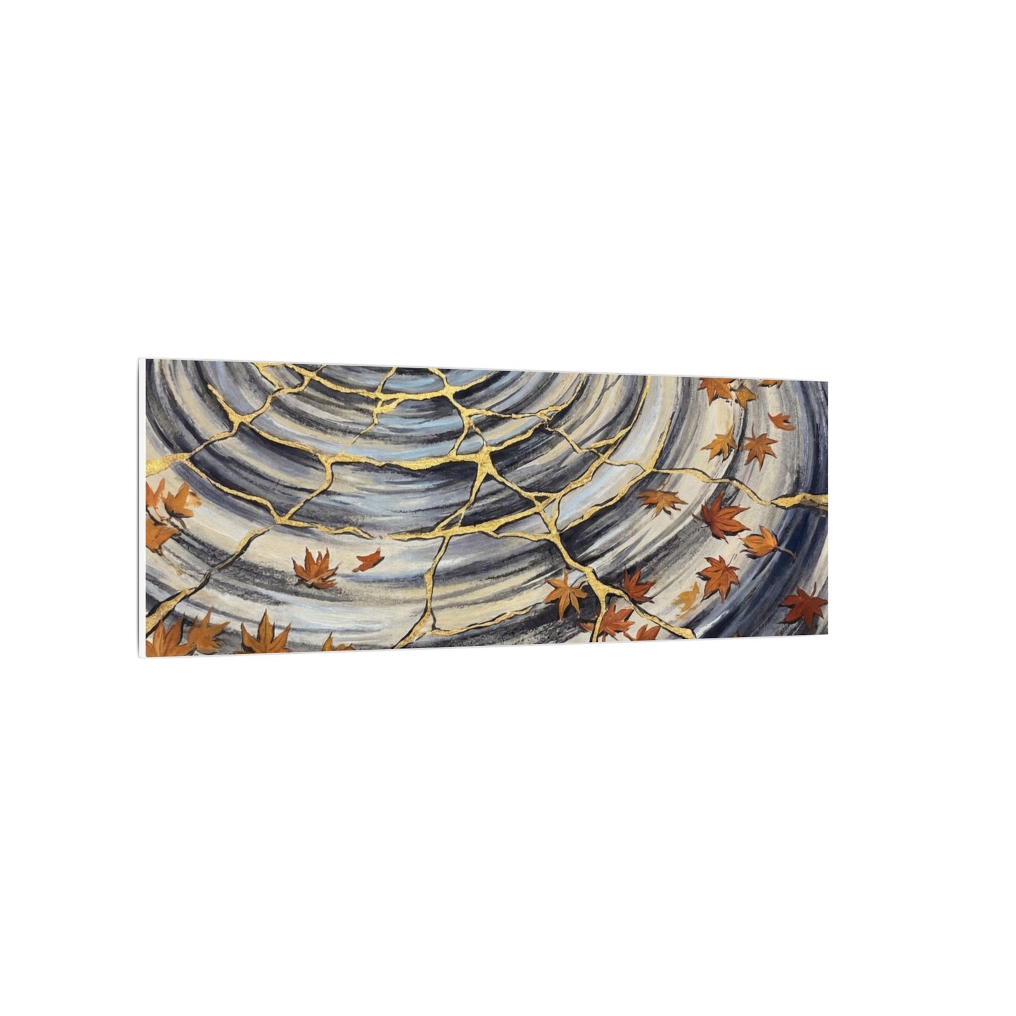 Moonlight Water Ripple Canvas Art - Kintsugi Fukinsei