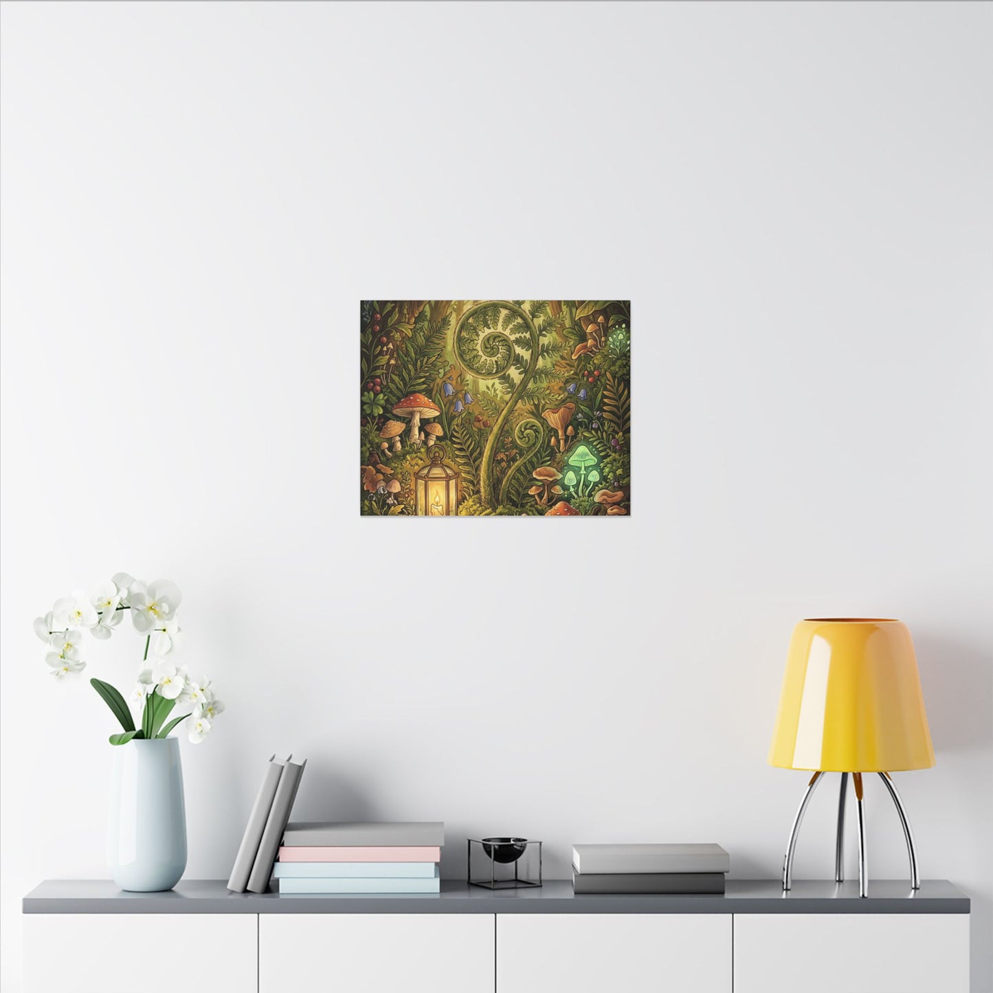 Elegant Ceramic Bowl Canvas Art - Minimal Line Japandi