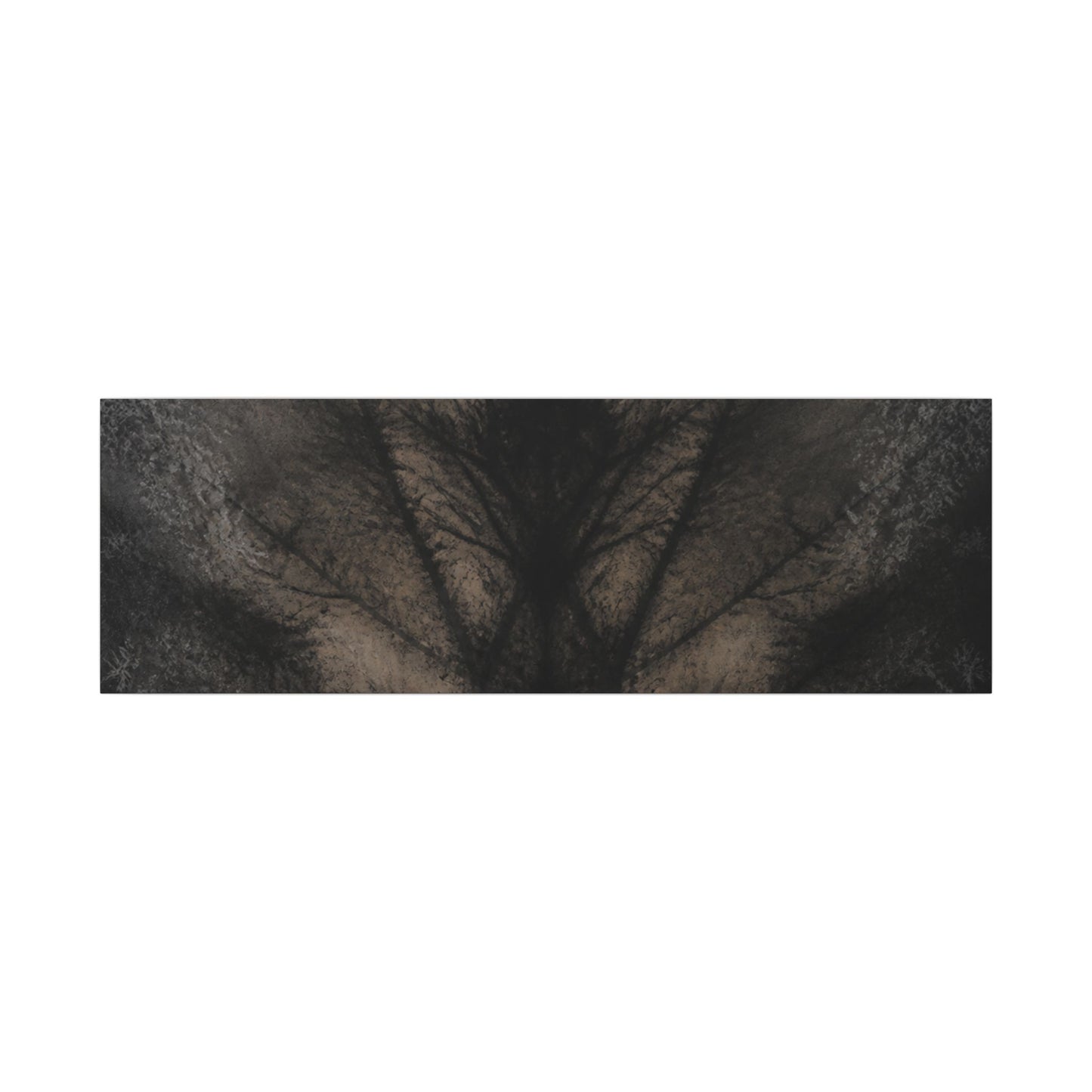 Seijaku Shadow Play Canvas Art - Dark Japandi Charcoal Ink
