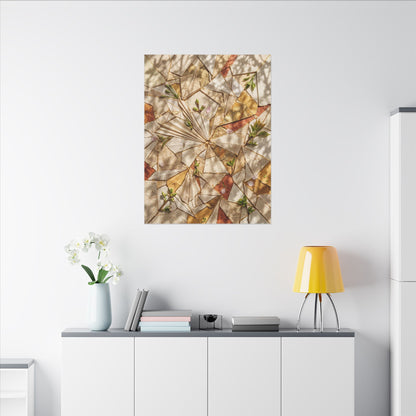 Resilient Paper Fold Canvas Art - Gold Repair Kintsugi