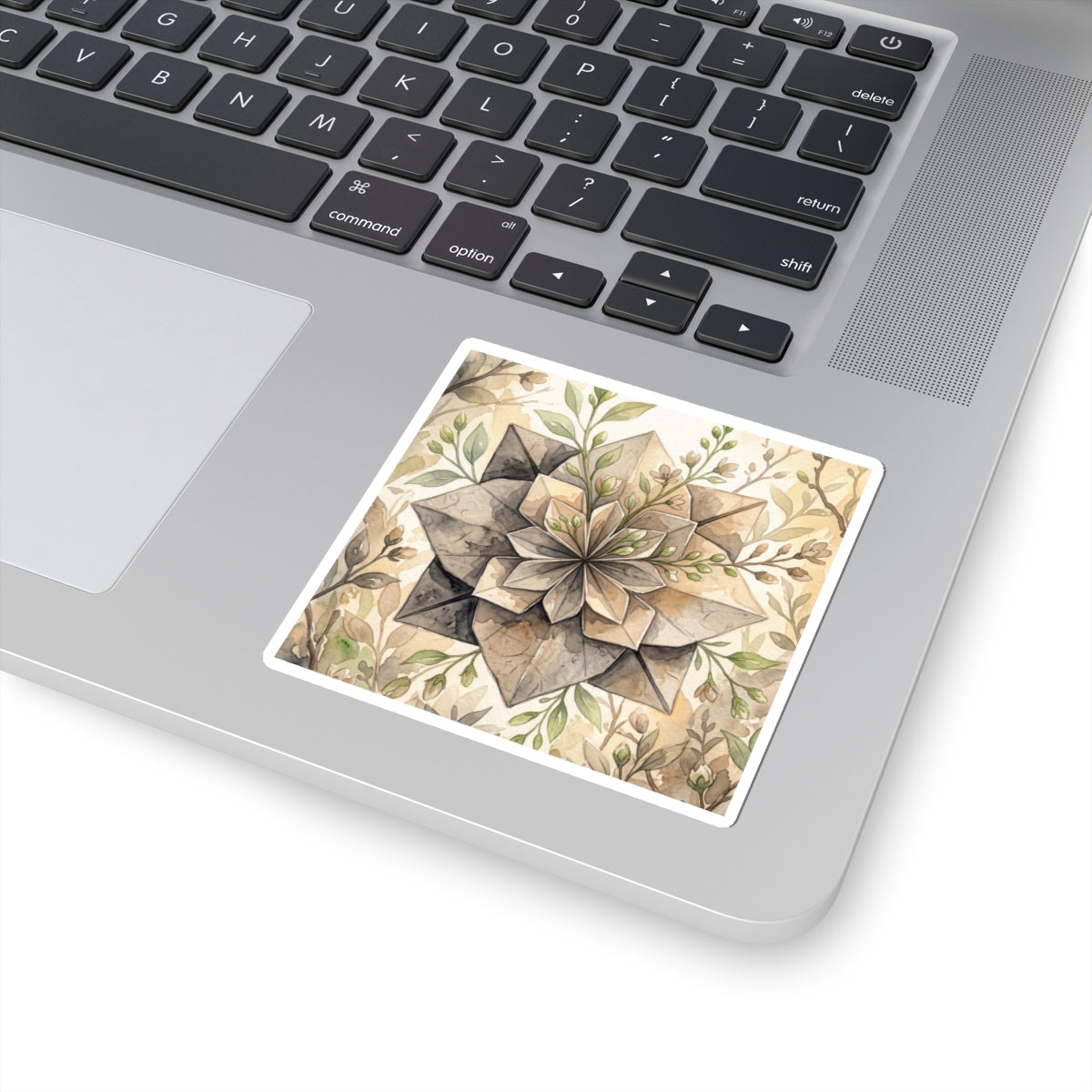 Golden Hour Paper Fold Sticker - Japandi Mono No Aware Art Print