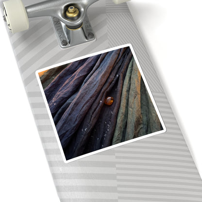 Datsuzoku Silk Drape Sticker - Dark Japandi Shadow Zen