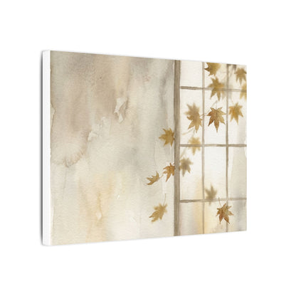 Warm Shoji Screen Canvas Art - Watercolor Japandi