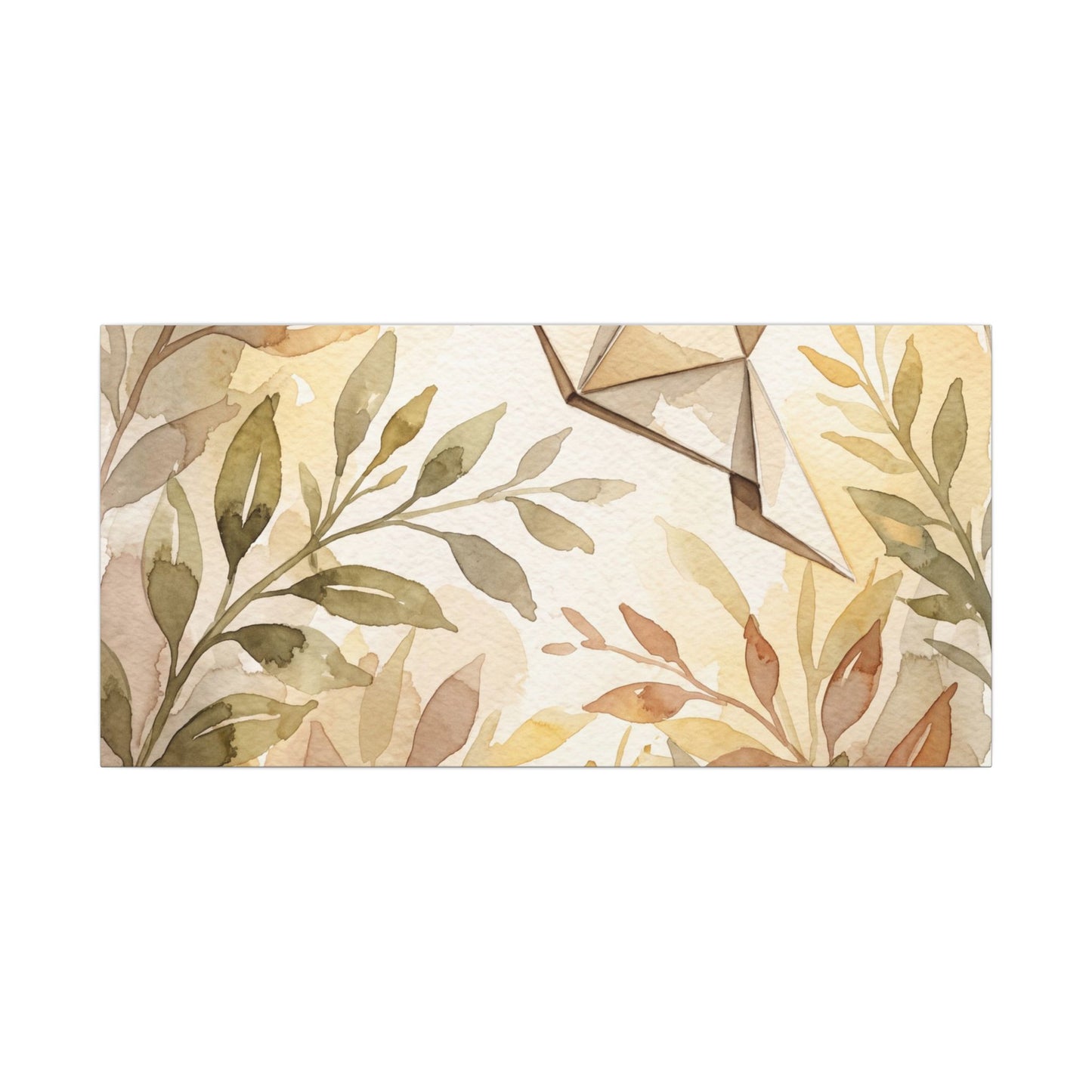 Fukinsei Paper Fold Canvas Art - Japandi Watercolor
