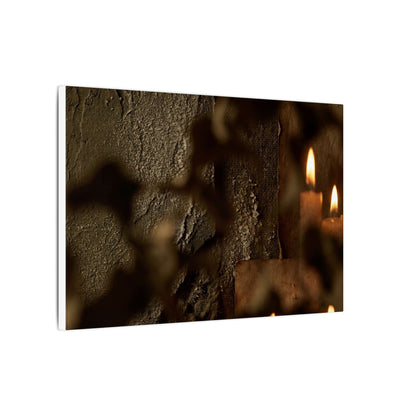 Shadow Play Dark Texture Canvas Art | Moody Dark Japandi Art