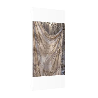 Ma Silk Drape Canvas Art - Japandi Japanese Pattern