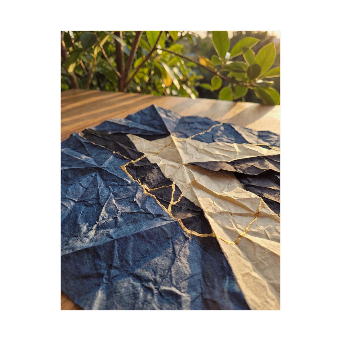 Paper Fold Summer Wall Art Print | Kintsugi Beautiful Design