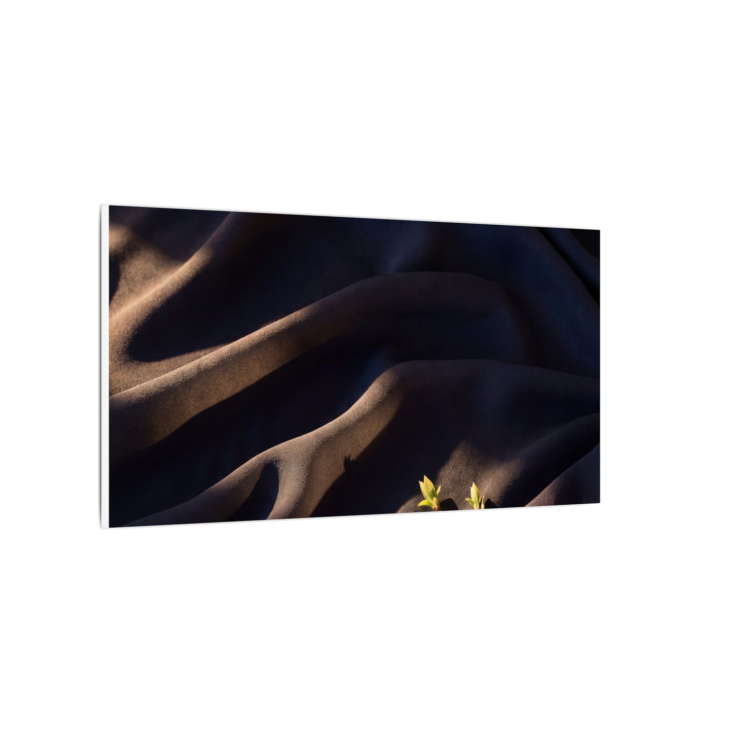 Silk Drape Shadow Zen Canvas Art | Luxurious Dark Japandi Art