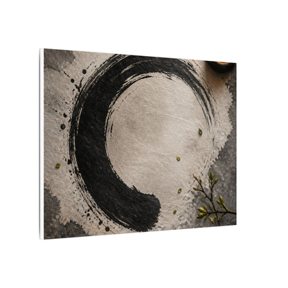 Candlelight Ink Brushstroke Canvas Art - Zen Ma