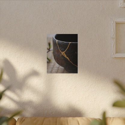 Dawn Tea Ceremony Canvas Art - Kintsugi Mono No Aware