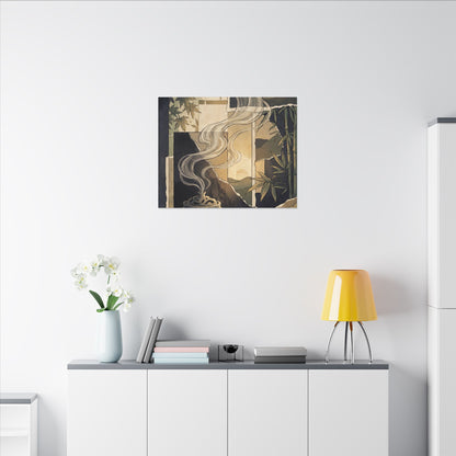 Tranquil Incense Smoke Canvas Art - Ukiyo E Inspired Zen