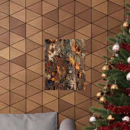 Rust Patina Wall Art Print | Autumn Japandi Texture Art