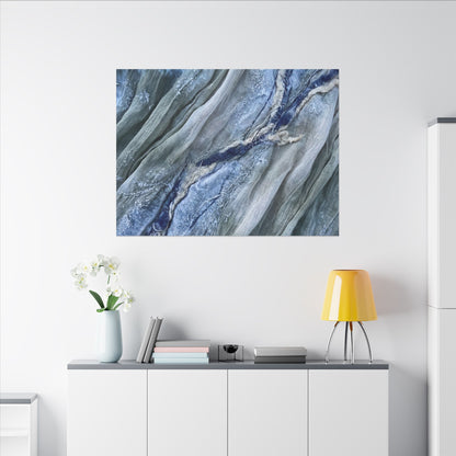 Moonlight Silk Drape Canvas Art - Japandi Mono No Aware