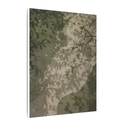 Neutral Shadow Play Canvas Art - Japanese Pattern Japandi