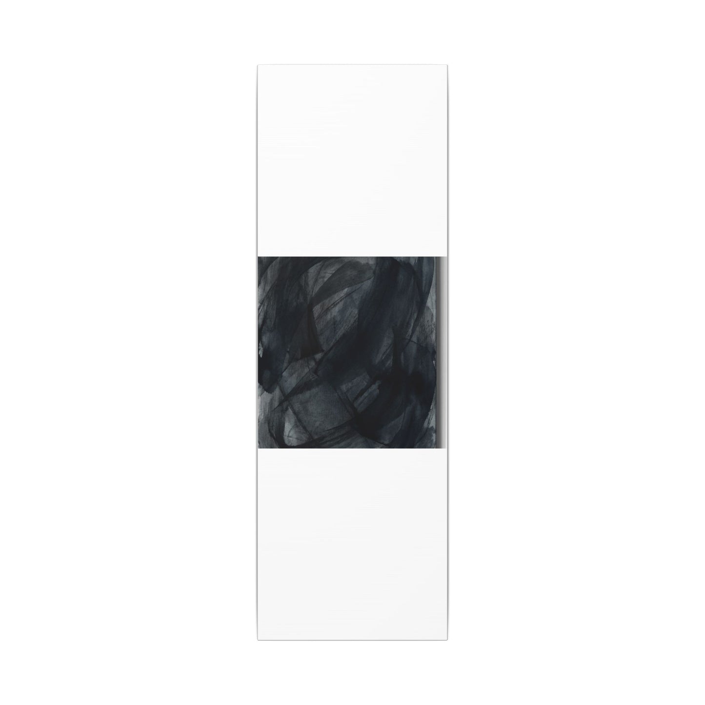 Deep Tones Dark Japandi Charcoal Canvas Art