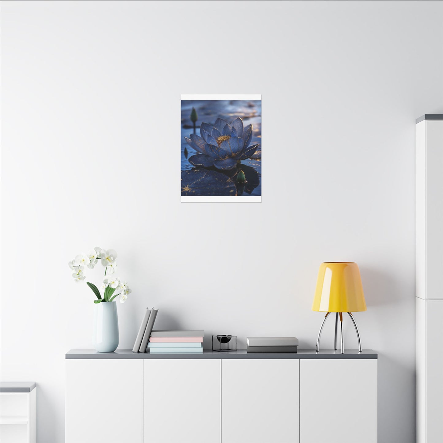 Kintsugi Lotus Flower in Dawn | Broken Beauty Canvas Art