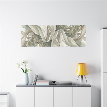 Summer Silk Drape Watercolor Canvas Art | Cozy Decor