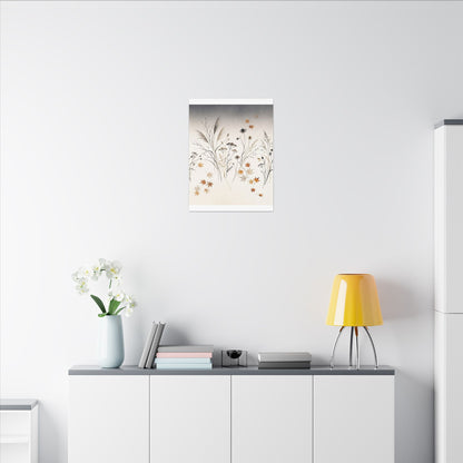 Dawn Dried Flowers Canvas Art - Japandi Kanso