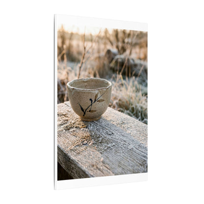 Golden Hour Ceramic Bowl Canvas Art - Japandi Ma