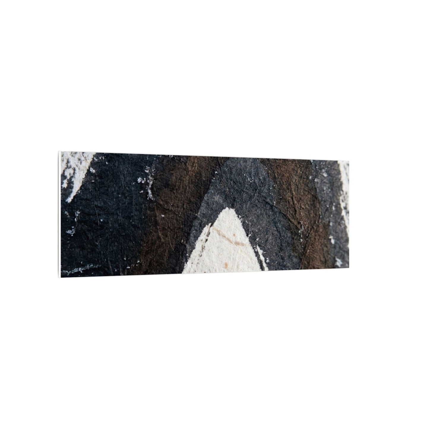 Moody Ink Brushstroke Canvas Art - Moody Minimal Dark Japandi
