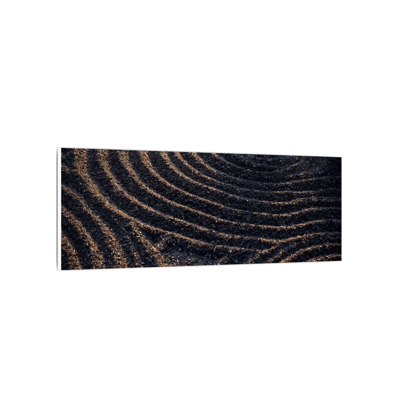 Spring Rock Garden Shadow Zen Canvas Art | Atmospheric Decor
