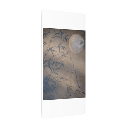 Shadow Play Canvas Art | Winter Japandi Japanese Pattern Art