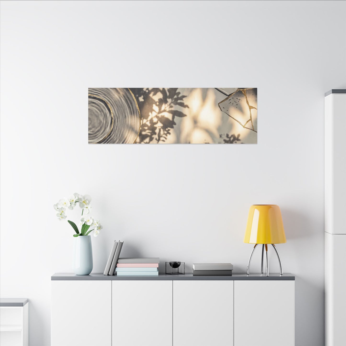 Healing Water Ripple Canvas Art - Gold Vein Kintsugi