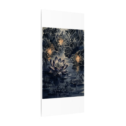 Fukinsei Lotus Flower Canvas Art - Zen Sumi E