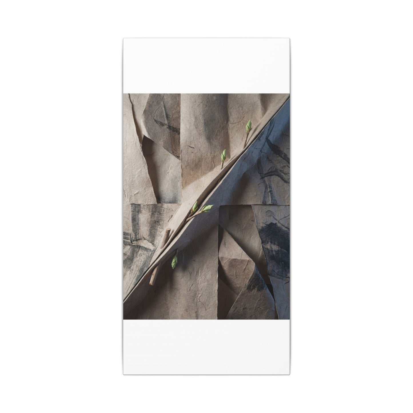 Paper Fold Canvas Art | Spring Japandi Japanese Pattern Art