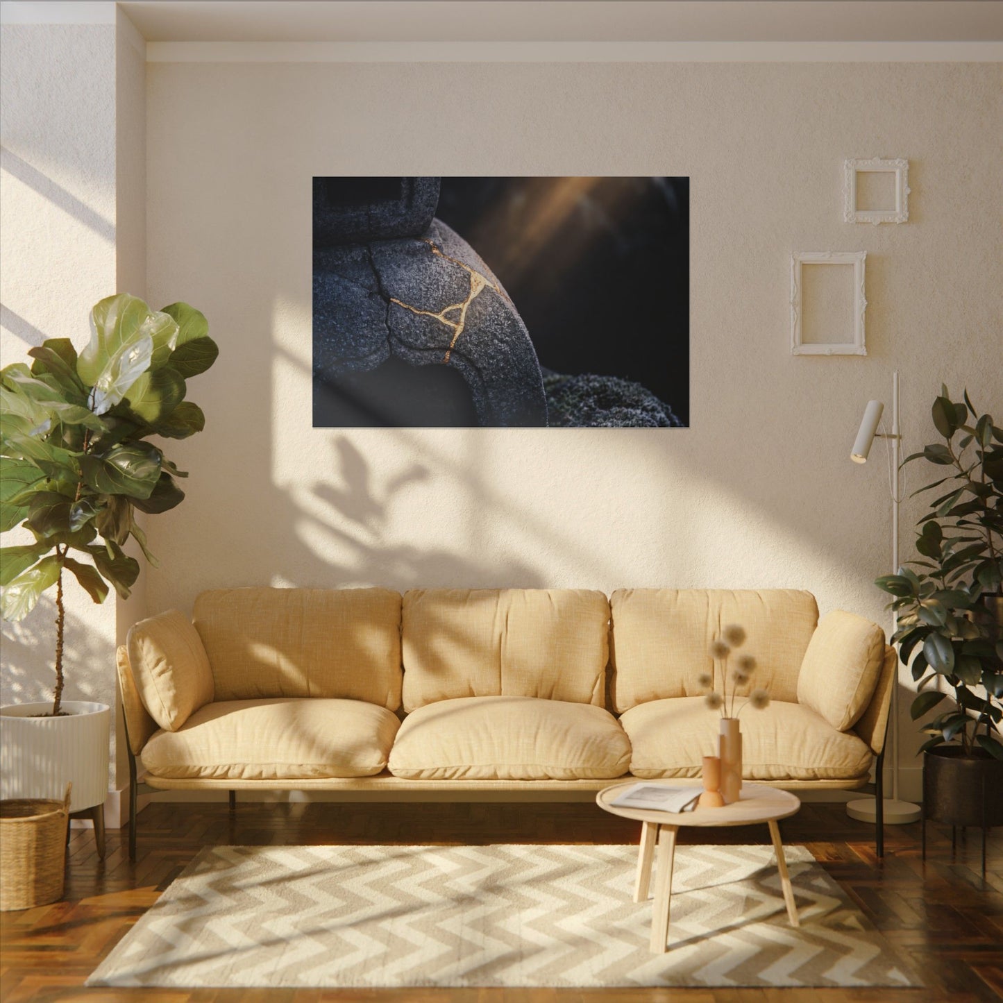 Ma Moonlit Garden Canvas Art - Kintsugi Broken Beauty