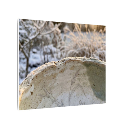 Ceramic Bowl Canvas Art | Winter Japandi Minimal Line Art