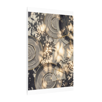 Healing Water Ripple Canvas Art - Gold Vein Kintsugi