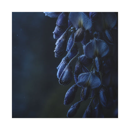 Winter Wisteria Shadow Zen Canvas Art | Atmospheric Decor