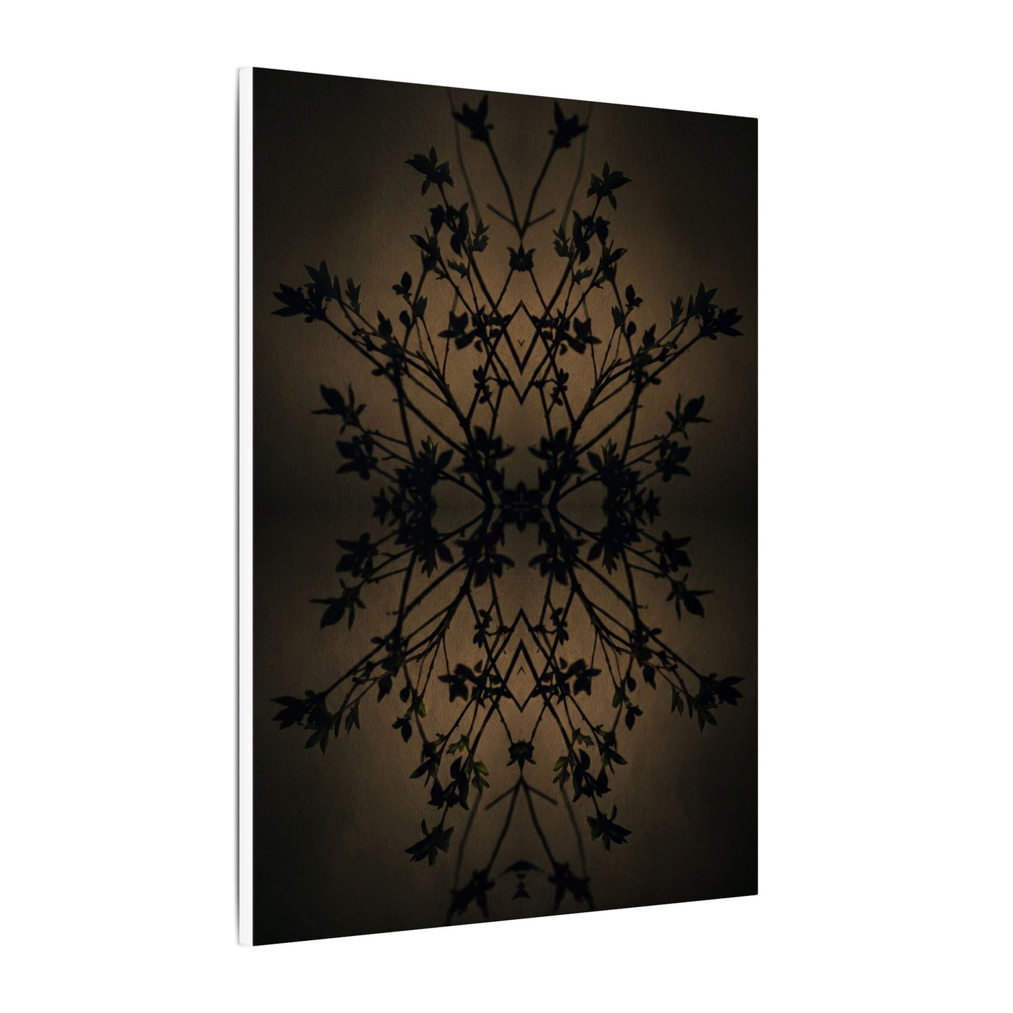 Golden Hour Shadow Play Canvas Art - Dark Japandi Seijaku