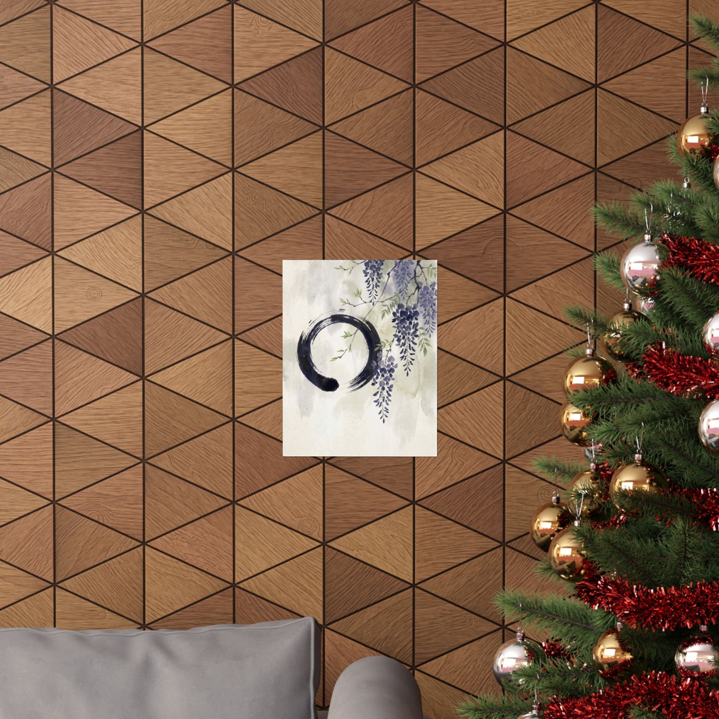 Overcast Wisteria Wall Art Print - Zen Shibui