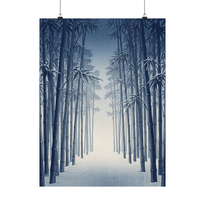 Seijaku Bamboo Grove Wall Art Print - Zen Ukiyo E Inspired