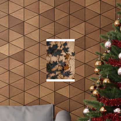 Shadow Play Texture Wall Art Print | Cozy Japandi Art