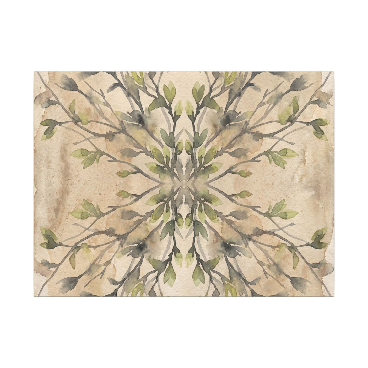 Shibui Shadow Play Canvas Art - Japandi Watercolor