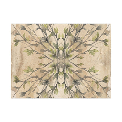Shibui Shadow Play Canvas Art - Japandi Watercolor