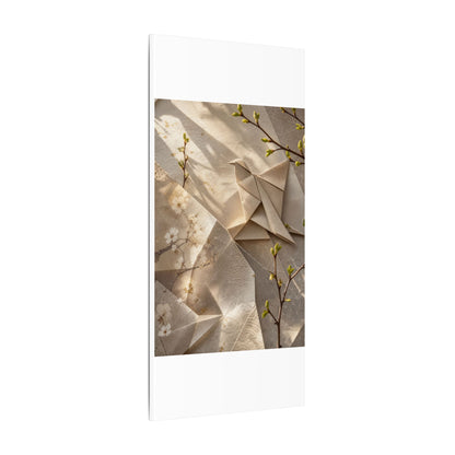 Golden Hour Paper Fold Canvas Art - Japandi Fukinsei