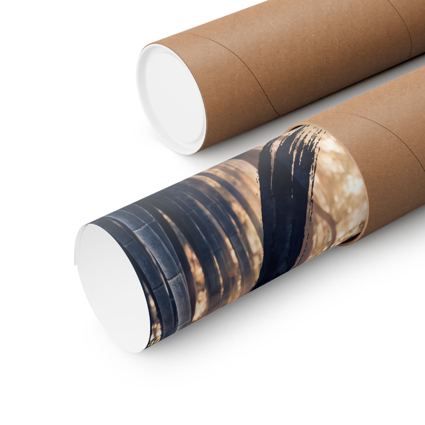 Golden Hour Bamboo Grove Wall Art Print - Zen Shibui