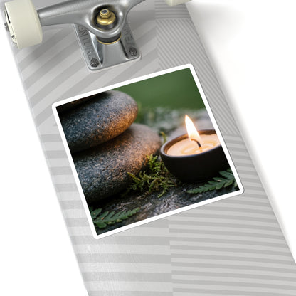 Neutral River Stones Sticker - Japanese Pattern Japandi