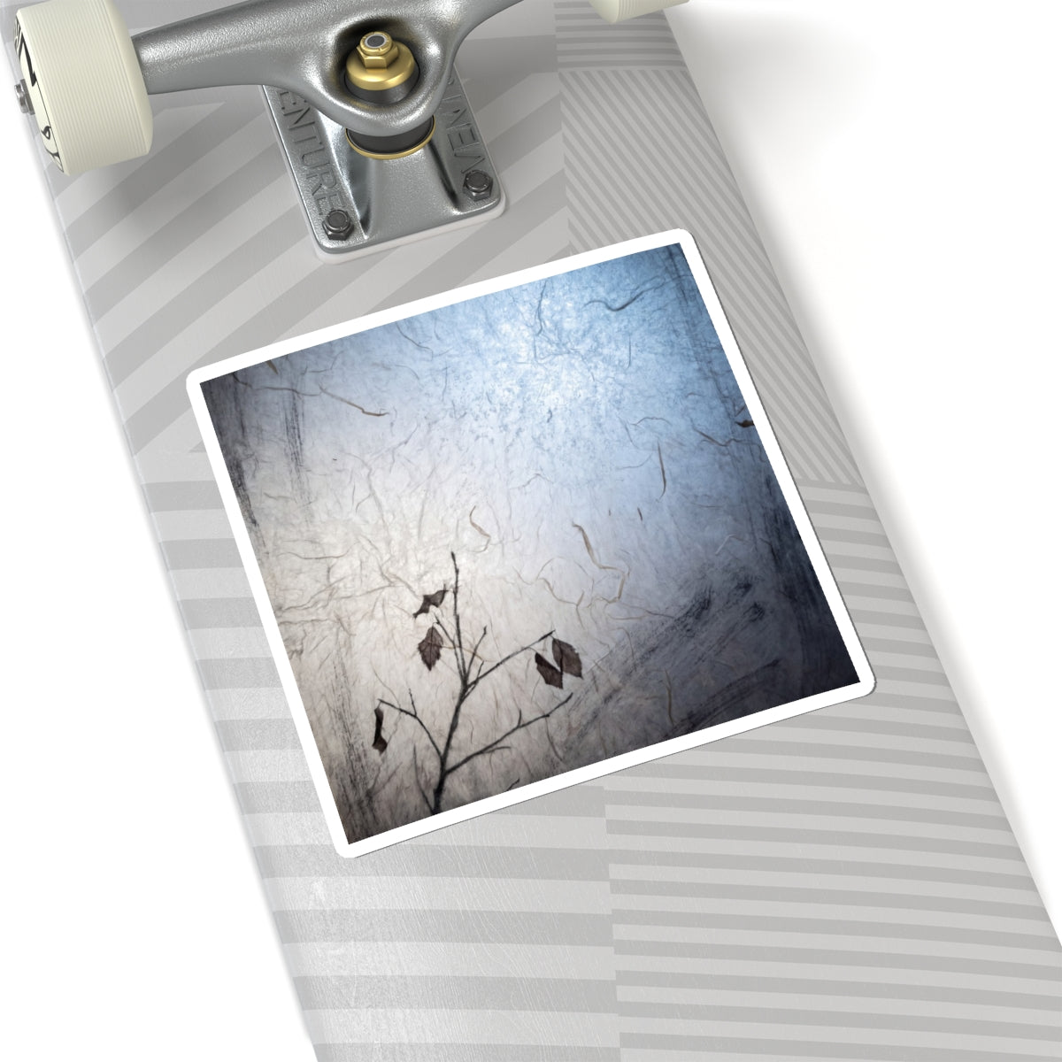 Shoji Screen Sticker | Winter Japandi Texture Art Art Print